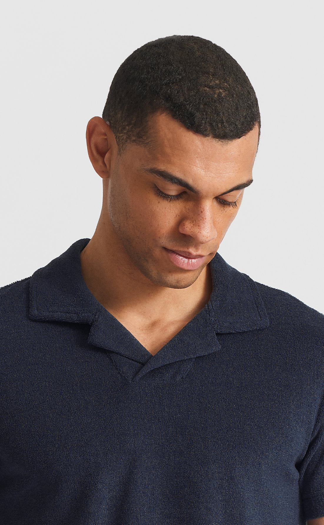 Custom Fitted Terry Open Collar Shirt | Son of a Tailor