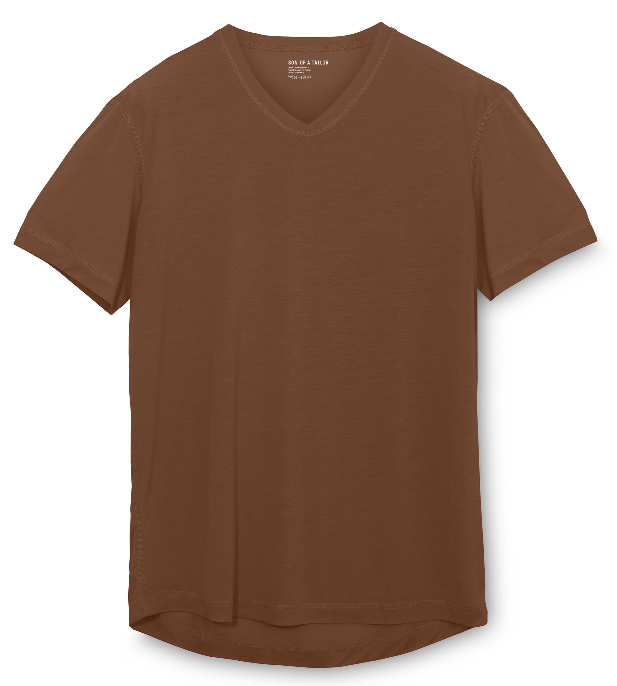 Lyocell V-Neck Undershirt in Shade 2