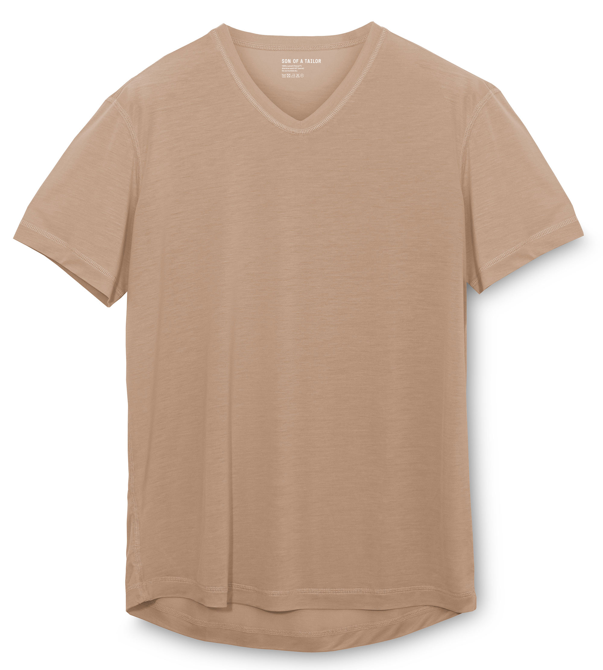 Lyocell V-Neck Undershirt in Shade 4