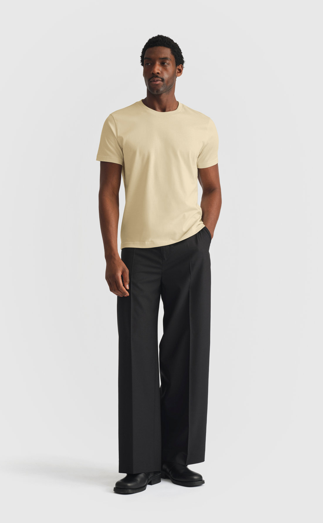 Cotton T-Shirt in Green Haze
