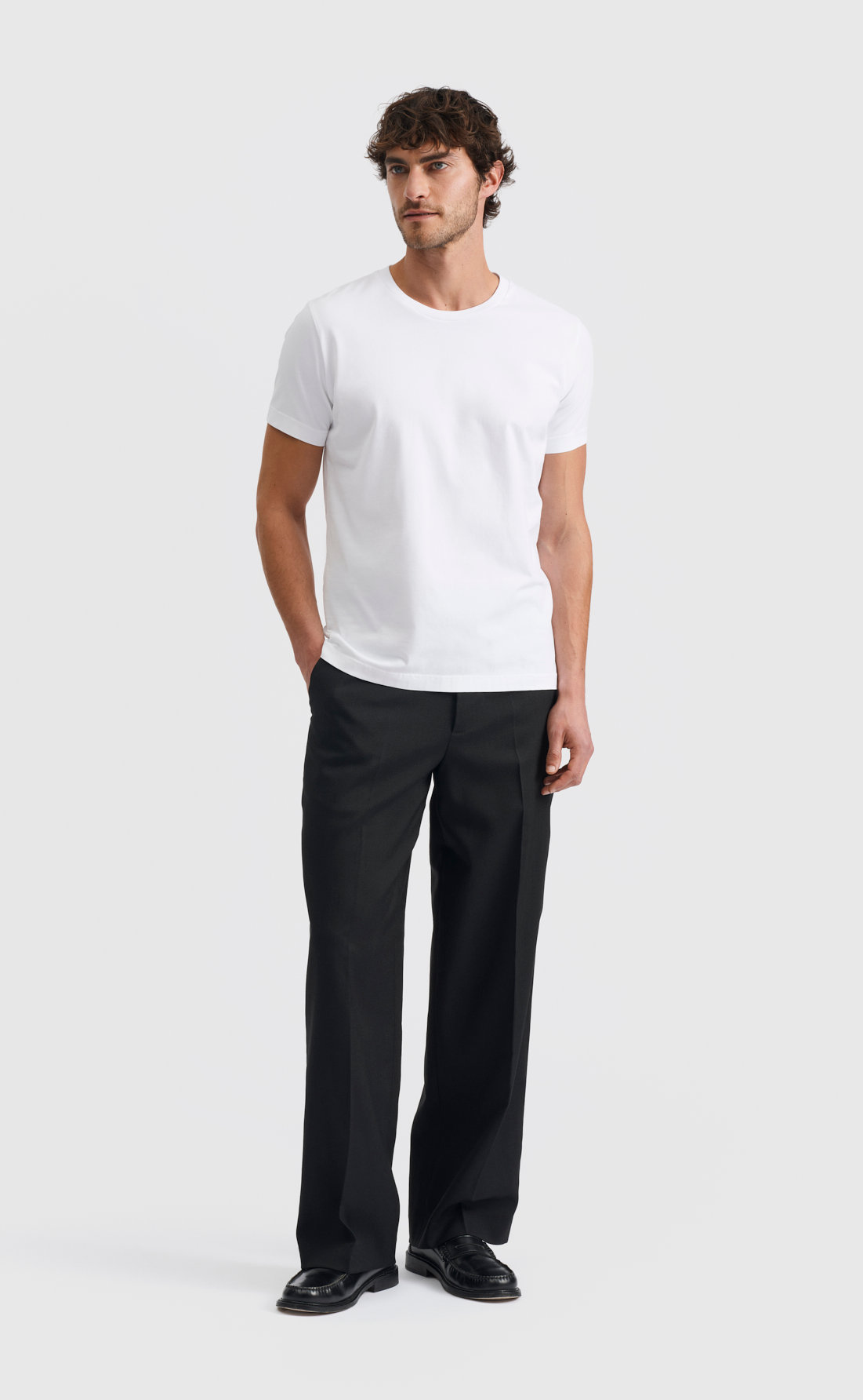 Cotton T-Shirt / Medium Weight in White