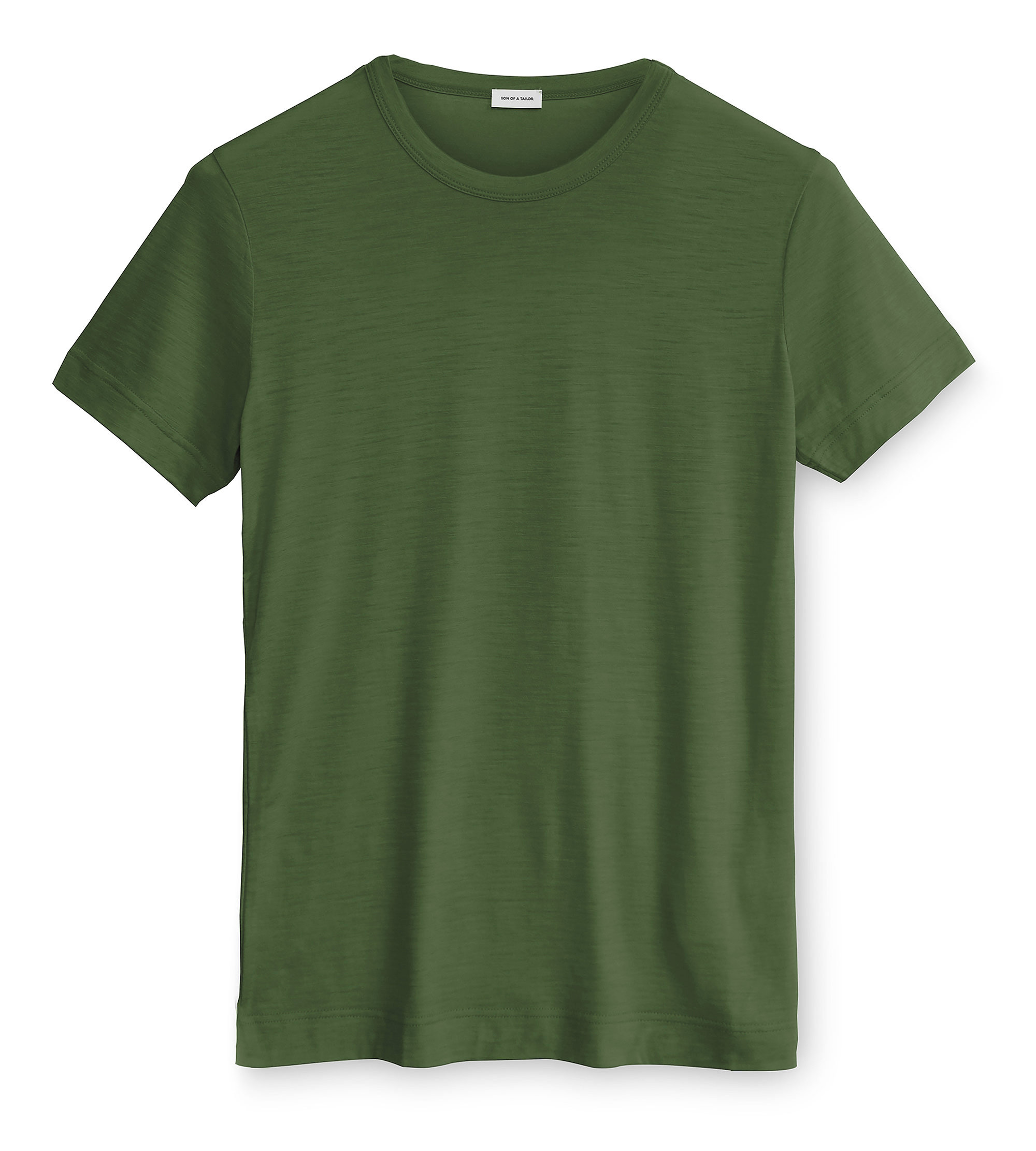 Custom Fitted Wool T-Shirt Dark Green | Son of a Tailor