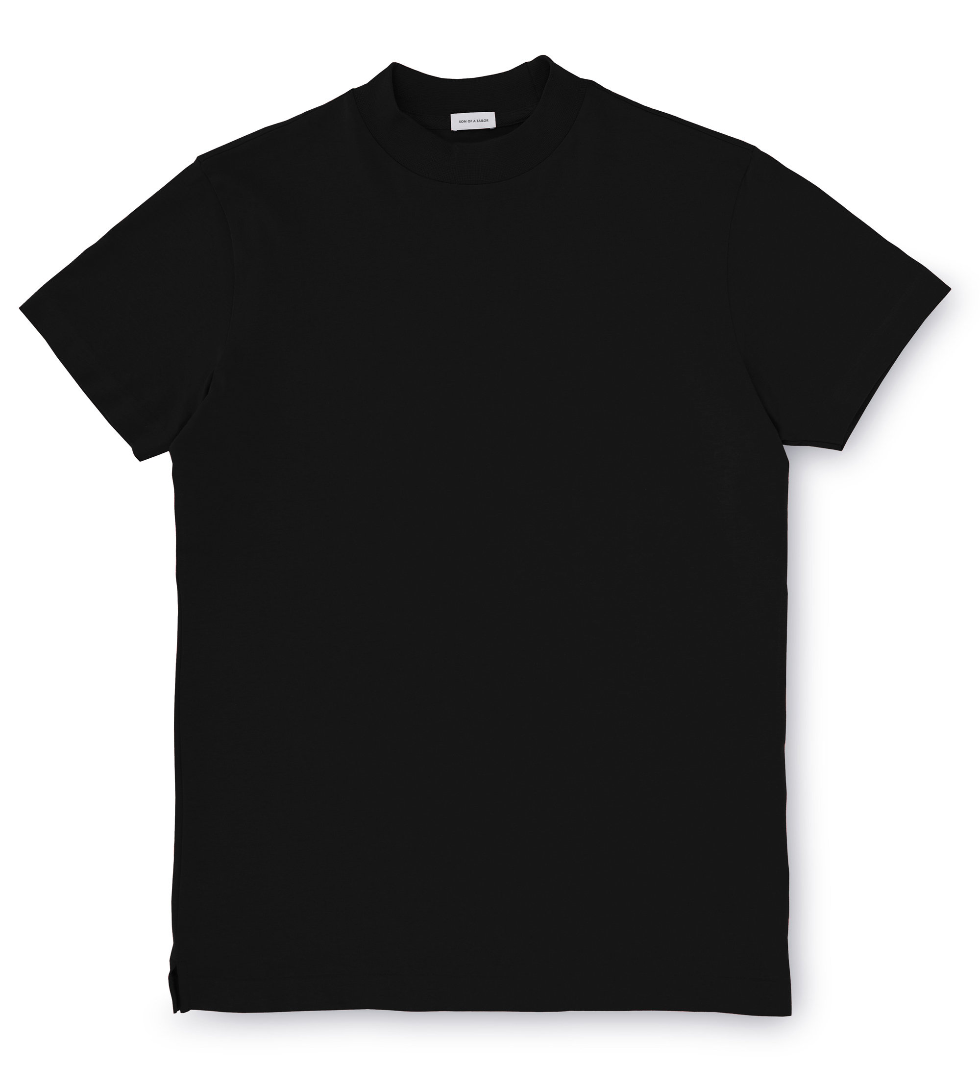 Black Hi-Neck t-shirt packshot image