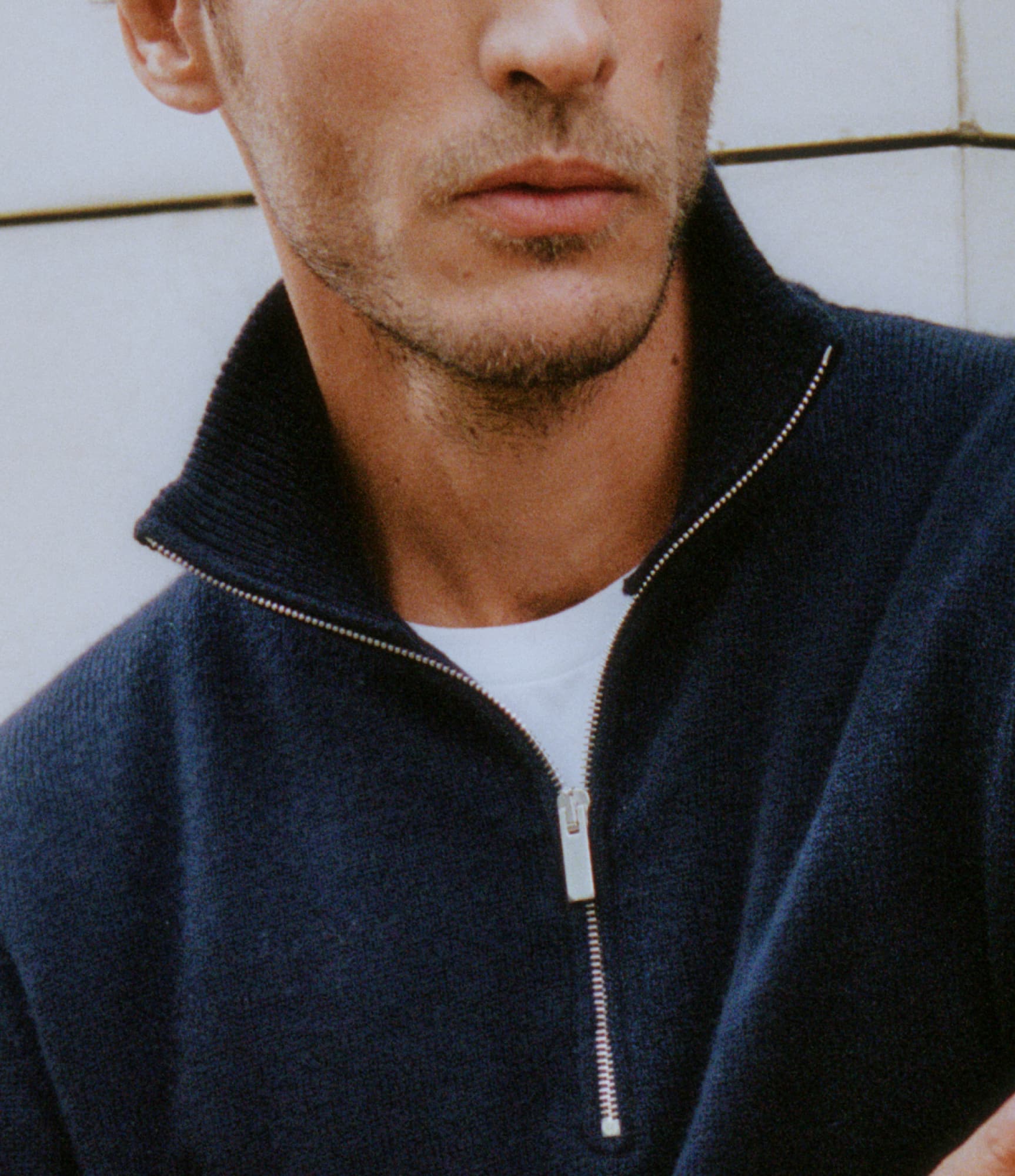 Cashmere Half-Zip Sweater