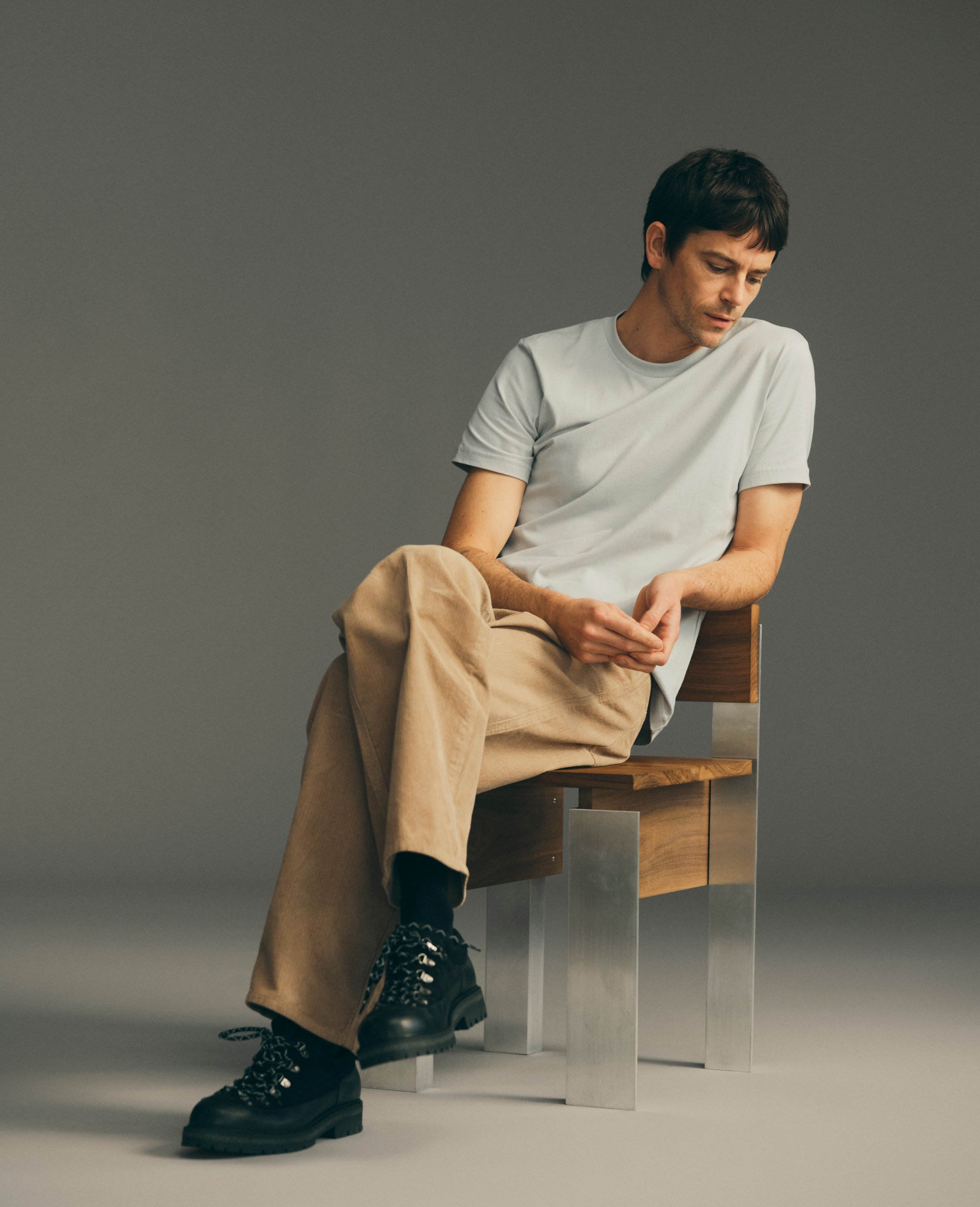 Cotton T-Shirt / Pearl Blue