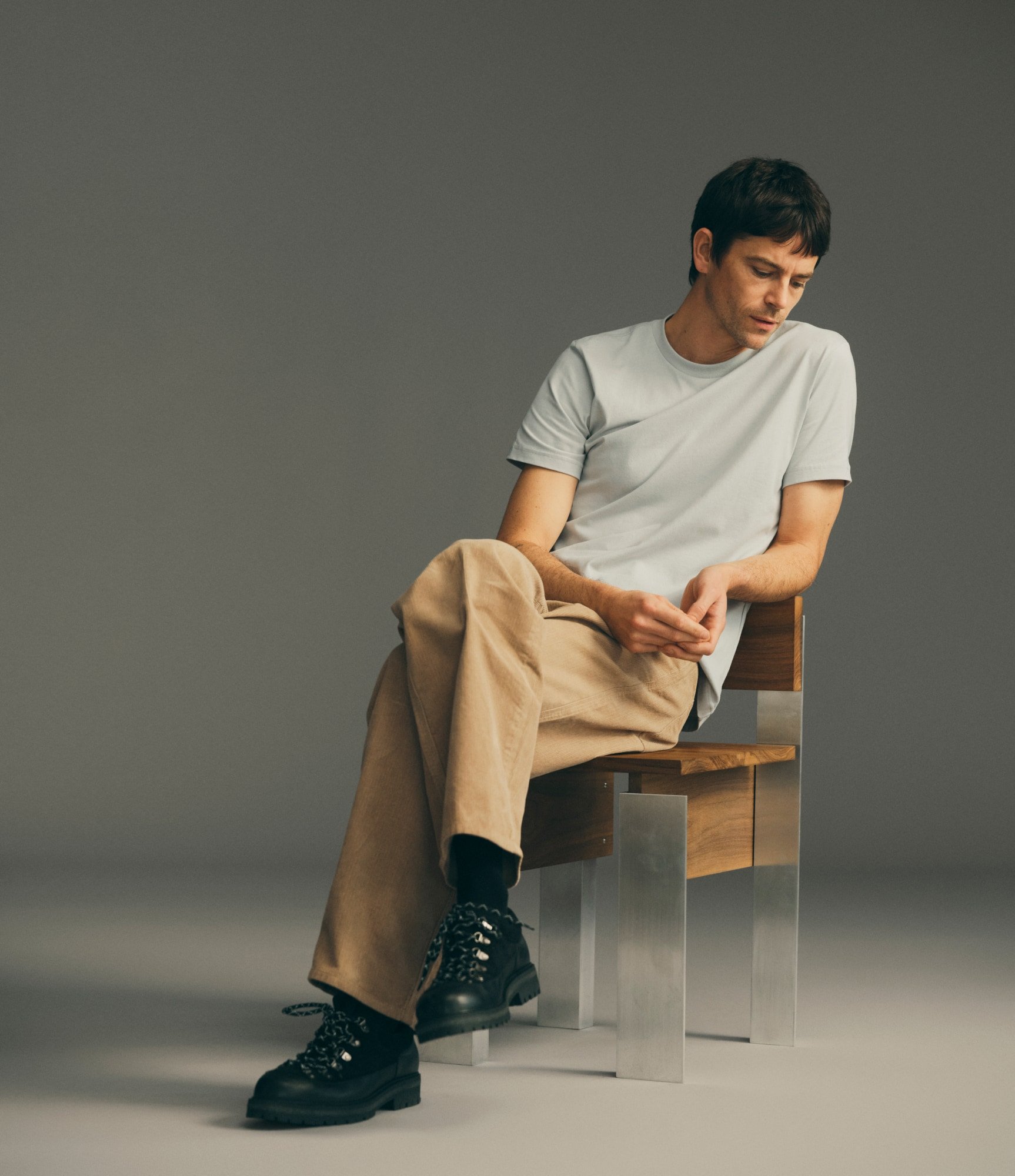 Cotton T-Shirt / Pearl Blue