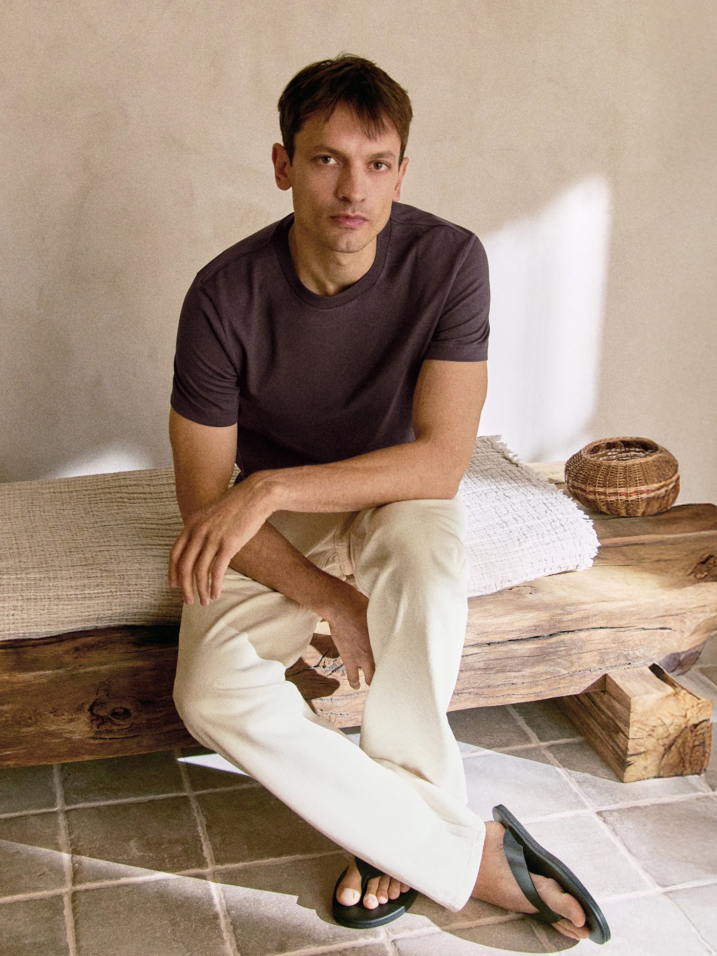 Cotton T-Shirt / Shale