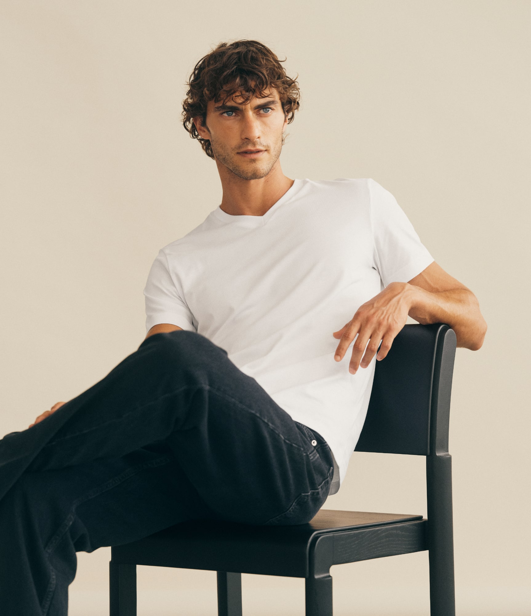 Cotton V-Neck T-Shirt