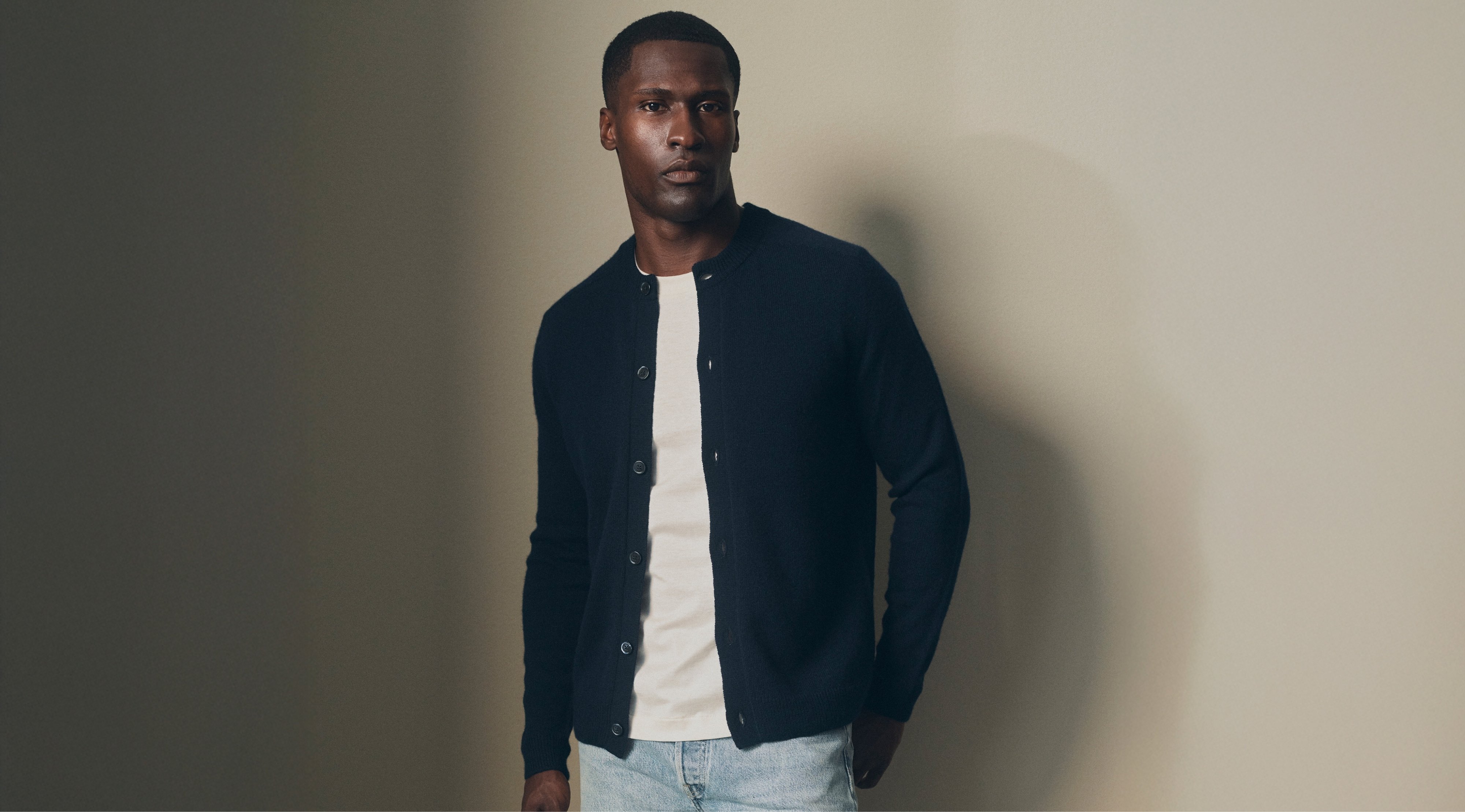 Cashmere Button Up Sweater
