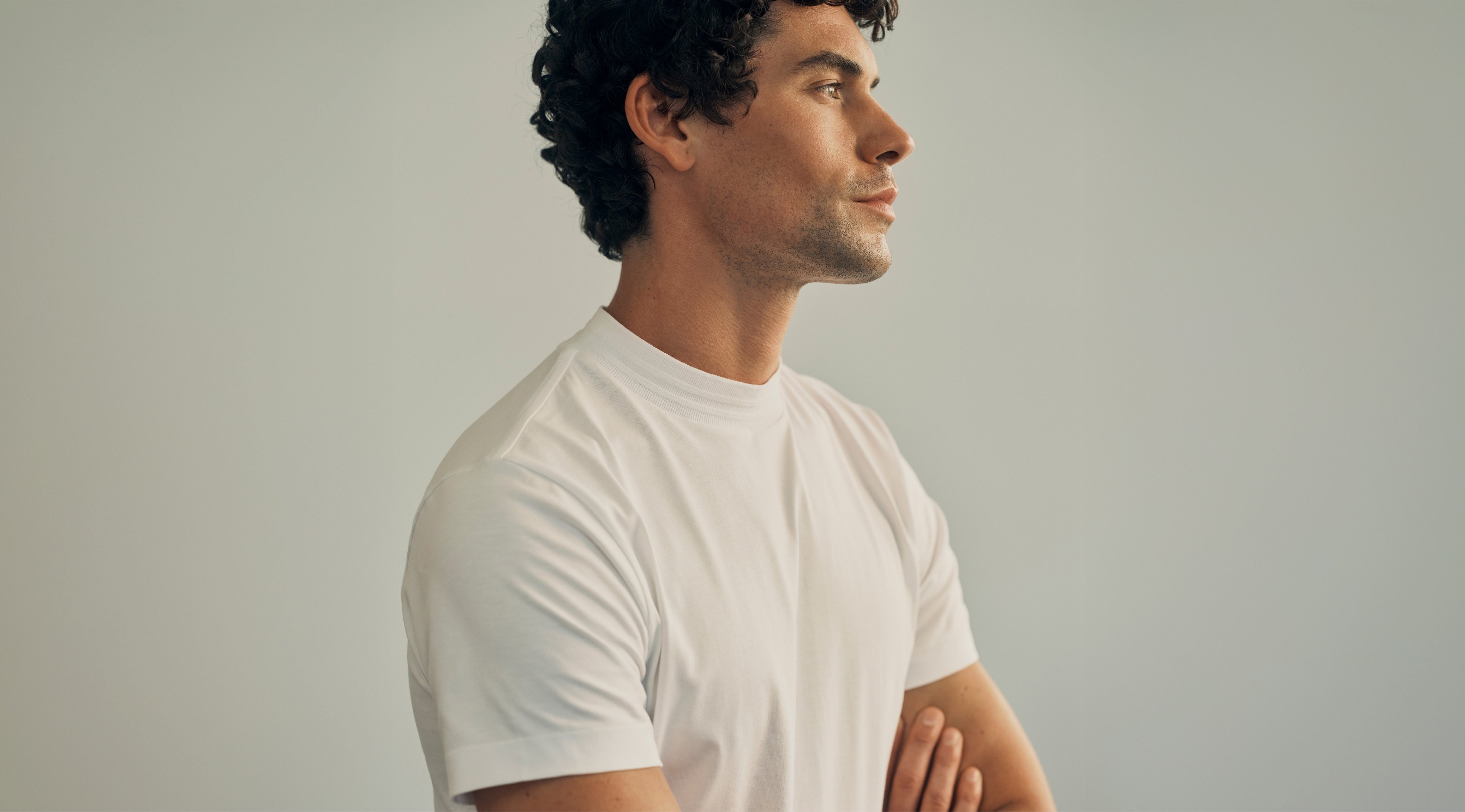 Cotton Hi-Neck T-Shirt / SE
