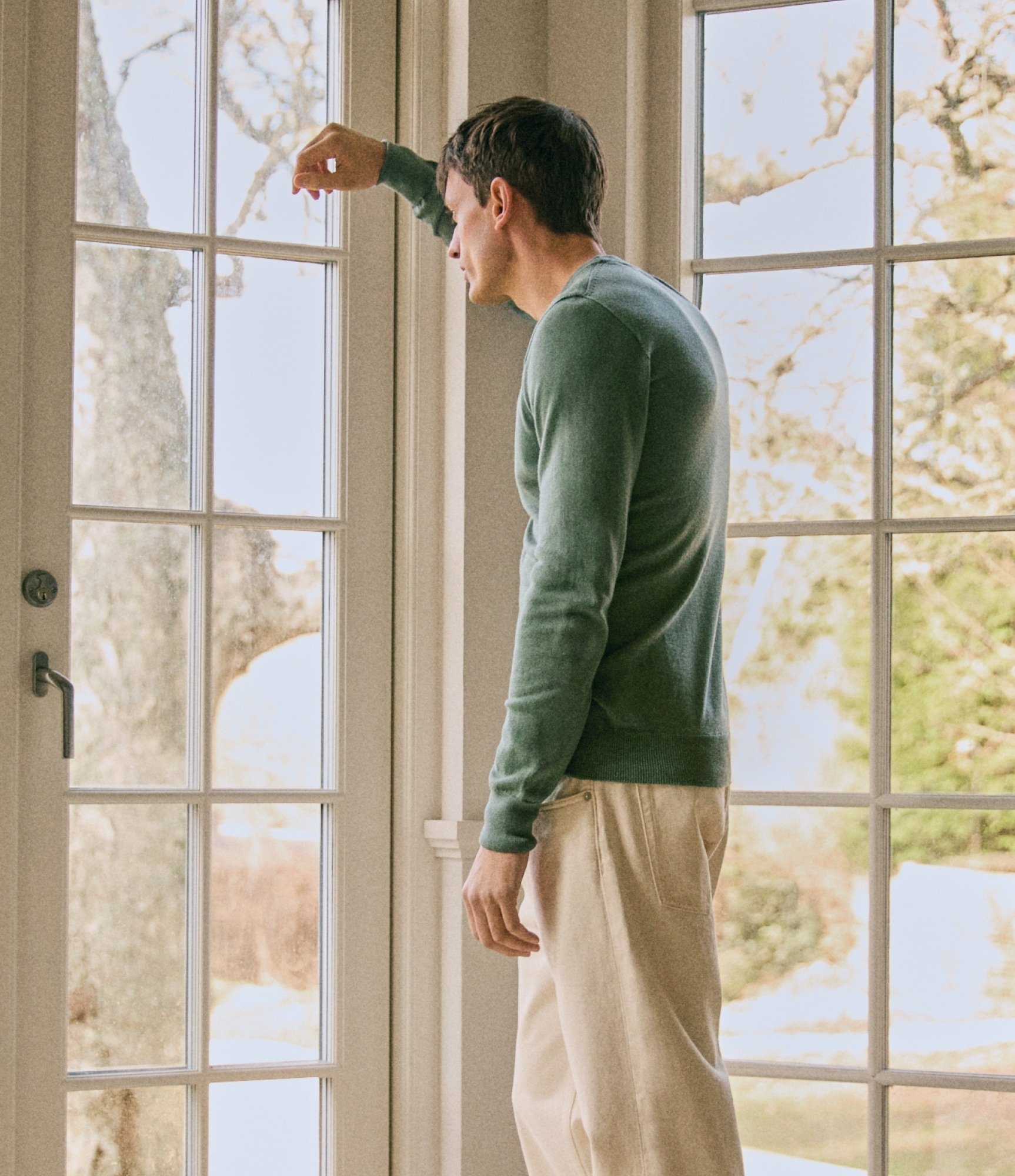 Merino Pullover / Balsam Green