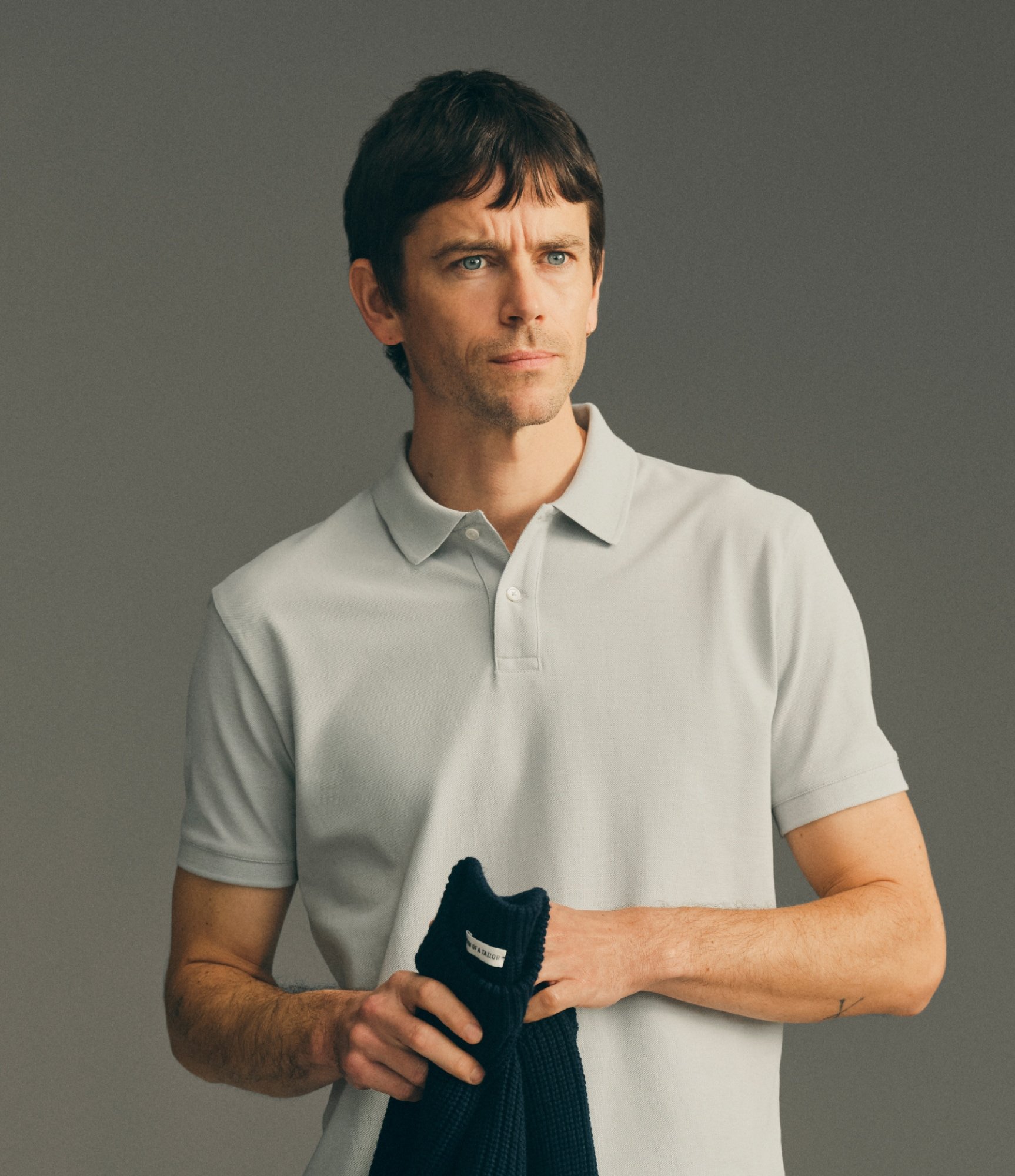 Pique Polo Shirt / Pearl Blue