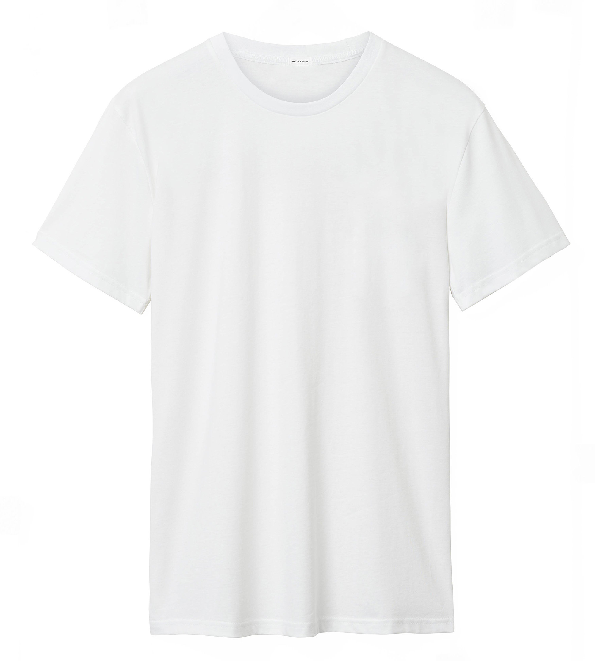 White cotton t-shirt packshot image