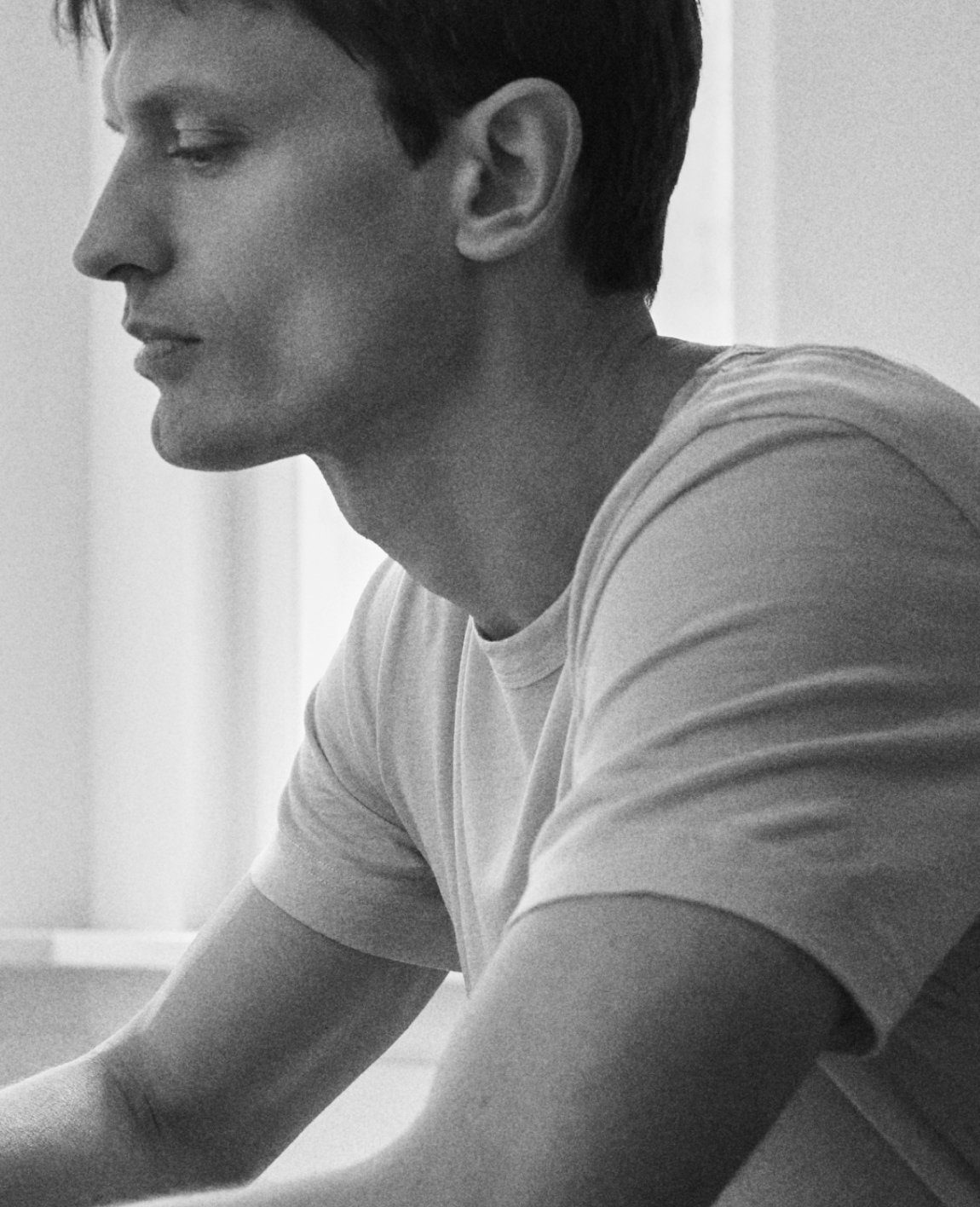 Wool T-Shirt / Mineral Grey